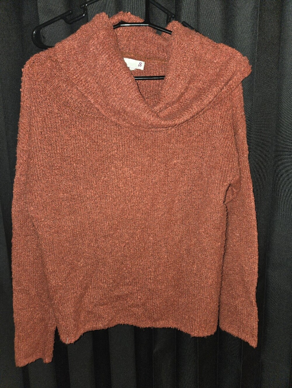 Cowl Neck Sweater - Large